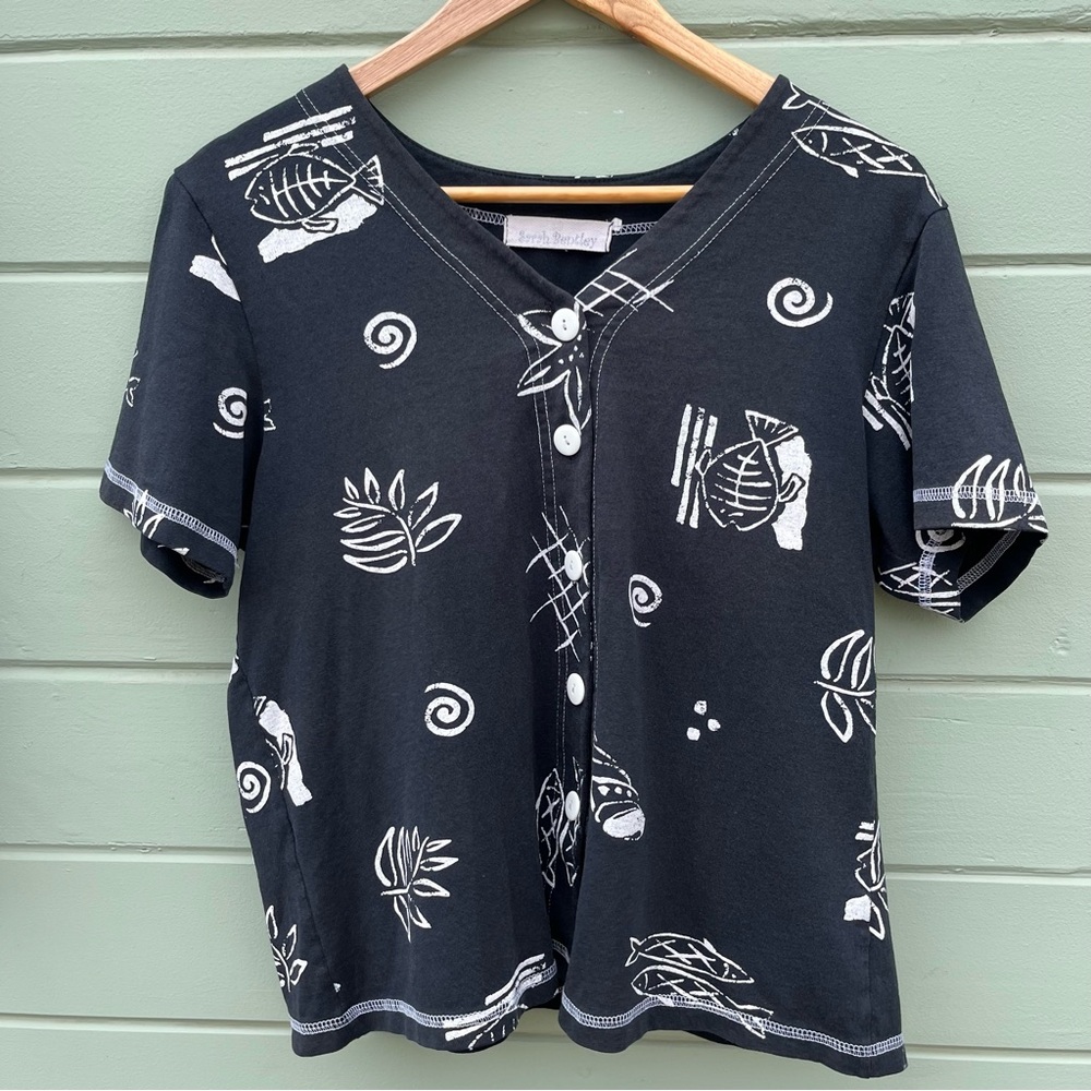 Sarah Bentley M Vintage beachy top
